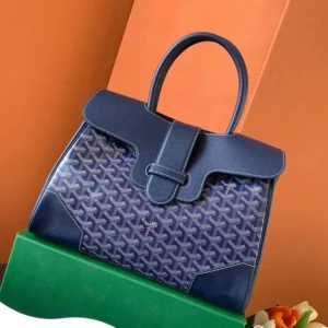 Goyard Women Saïgon Tote Bag-Navy SAIGOCMMLTY12CL12P