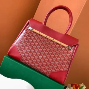 Goyard Women Saïgon Tote Bag-Red SAIGOCMMLTY02CL02P