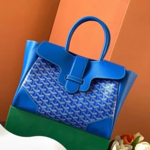Goyard Women Saïgon Tote Bag-Sky Blue SAIGOCMMLTY10CL10P