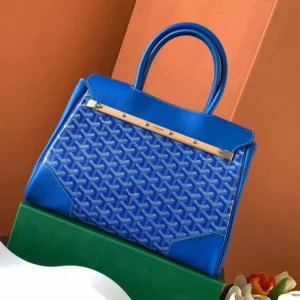 Goyard Women Saïgon Tote Bag-Sky Blue SAIGOCMMLTY10CL10P