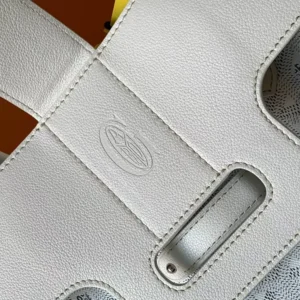 Goyard Women Saïgon Tote Bag-White SAIGOCMMLTY50CL50P