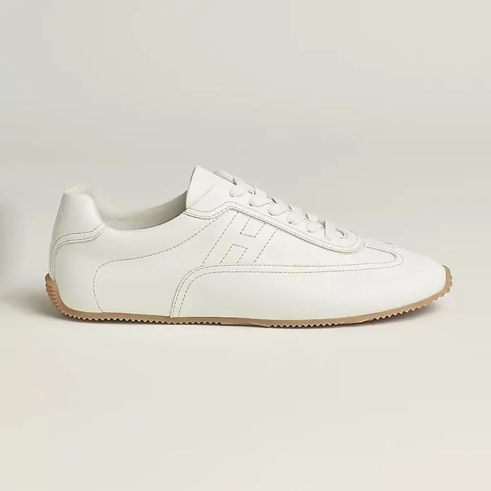 Hermes Unisex Master sneaker in Supple Calfskin-White H261881 1 Hermes Unisex Master sneaker in Supple Calfskin-White H261881