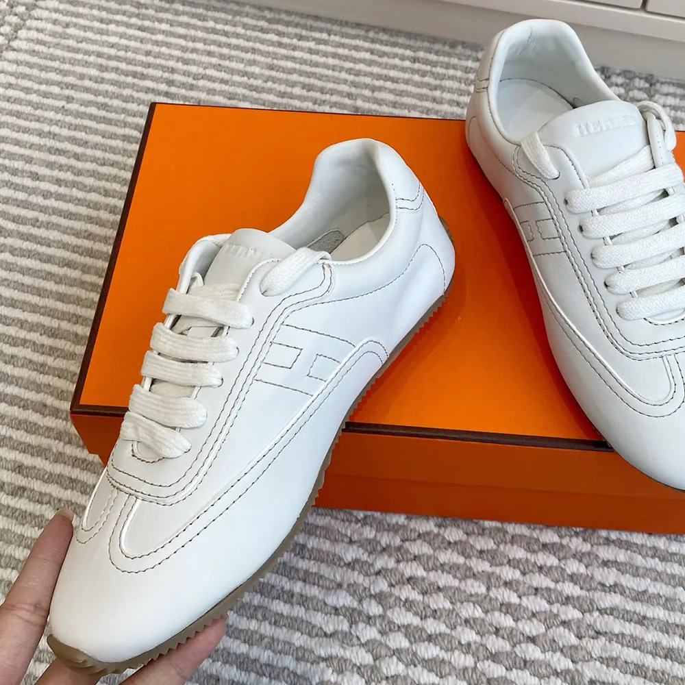 Hermes Unisex Master sneaker in Supple Calfskin-White H261881 5 Hermes Unisex Master sneaker in Supple Calfskin-White H261881