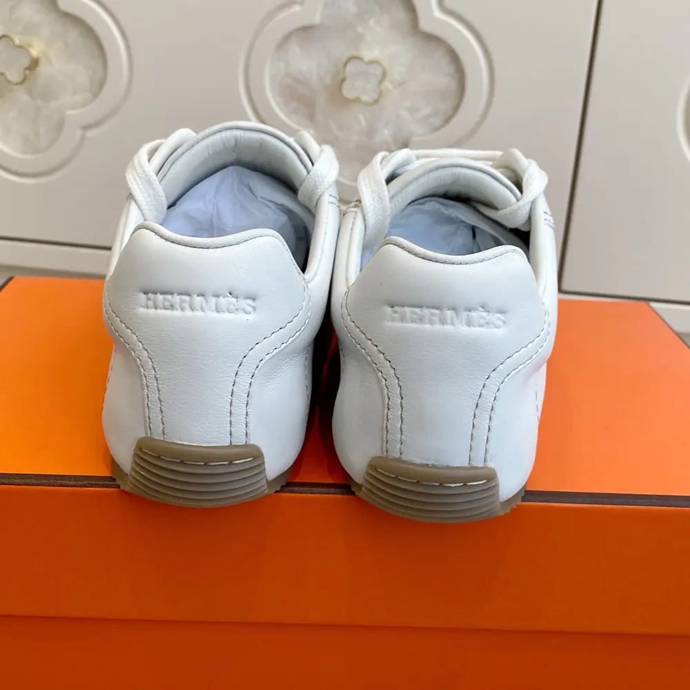 Hermes Unisex Master sneaker in Supple Calfskin-White H261881 6 Hermes Unisex Master sneaker in Supple Calfskin-White H261881