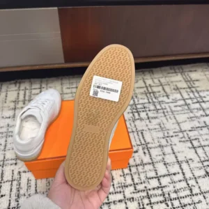Hermes Unisex Match Sneaker in Sport Goatskin and Calfskin-White H261000Z Hermes Unisex Match Sneaker in Sport Goatskin and Calfskin-White H261000Z