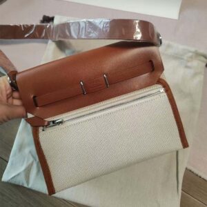 Hermes Women Herbag Zip 20 Bag-Brown