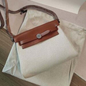Hermes Women Herbag Zip 20 Bag-Brown