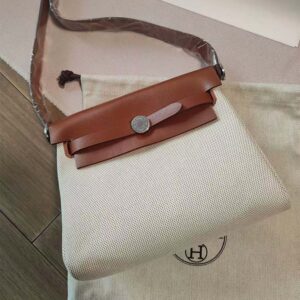 Hermes Women Herbag Zip 20 Bag-Brown