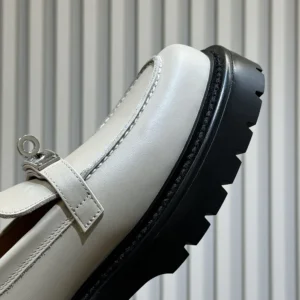Hermes Women Icone Loafer in Calfskin-Gray H242102Z