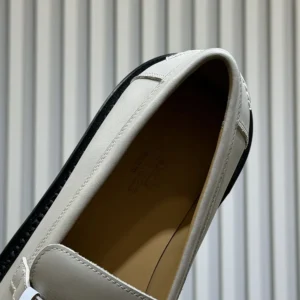 Hermes Women Icone Loafer in Calfskin-Gray H242102Z