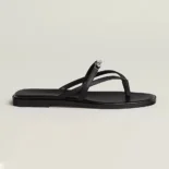 Hermes Women Miss Sandal in Calfskin-Black H261038Z