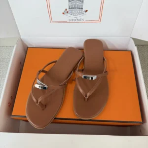 Hermes Women Miss Sandal in Calfskin-Brown H261038Z