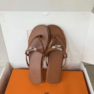 Hermes Women Miss Sandal in Calfskin-Brown H261038Z