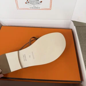 Hermes Women Miss Sandal in Calfskin-Brown H261038Z