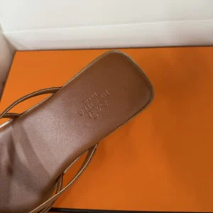 Hermes Women Miss Sandal in Calfskin-Brown H261038Z