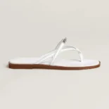 Hermes Women Miss Sandal in Calfskin-White H261038Z
