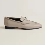 Hermes Women Paris Loafer in Goatskin-Gray H251062Z