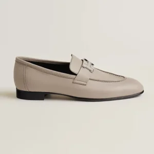 Hermes Women Paris Loafer in Goatskin-Gray H251062Z