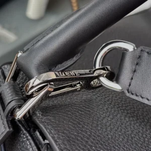 Loewe Unisex Large Puzzle Edge Bag in Grained Calfskin-Black