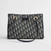 Dior Women Small Shopping Bag Blue Dior Oblique Jacquard M1410OTZQ