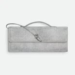 Bottega Veneta Women Andiamo Clutch-Silver 844124V4T141905