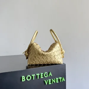 Bottega Veneta Women Loop Top Handle-Gold 844285V5XF18472
