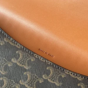 Celine Women Duo Wallet on Strap in Triomphe Canvas and Calfskin