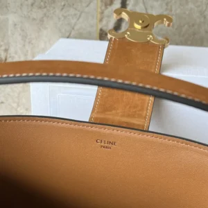 Celine Women Medium Louise Bag In Suede Calfskin-Brown 116613FXR
