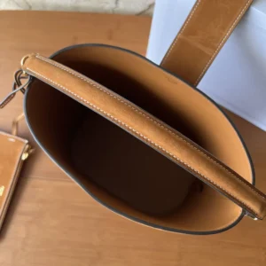 Celine Women Medium Louise Bag In Suede Calfskin-Brown 116613FXR