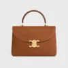 Celine Women Medium Nino Bag In Nubuck Calfskin-Brown 117523GR5