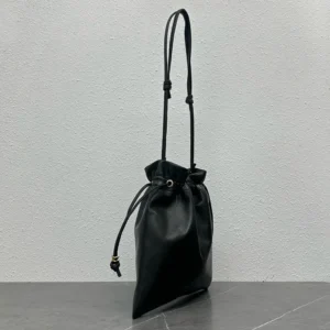 Celine Women Small Crystal Pouch in Lambskin-Black 123662J79