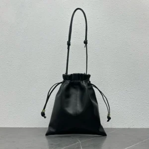 Celine Women Small Crystal Pouch in Lambskin-Black 123662J79
