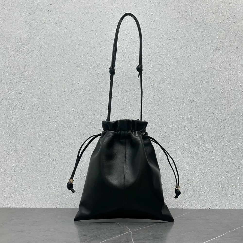 Celine Women Small Crystal Pouch in Lambskin-Black 123662J79 3 Celine Women Small Crystal Pouch in Lambskin-Black 123662J79