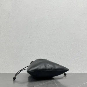 Celine Women Small Crystal Pouch in Lambskin-Black 123662J79