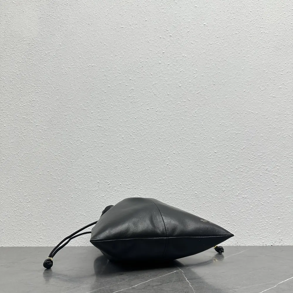 Celine Women Small Crystal Pouch in Lambskin-Black 123662J79 5 Celine Women Small Crystal Pouch in Lambskin-Black 123662J79
