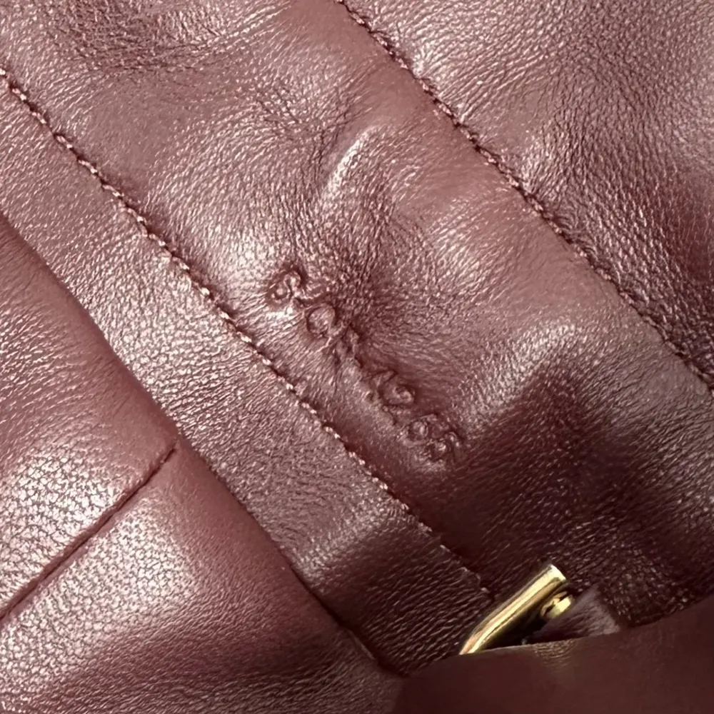 Celine Women Small Crystal Pouch in Lambskin-Maroon 123662J79 6 Celine Women Small Crystal Pouch in Lambskin-Maroon 123662J79