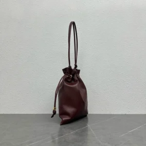 Celine Women Small Crystal Pouch in Lambskin-Maroon 123662J79
