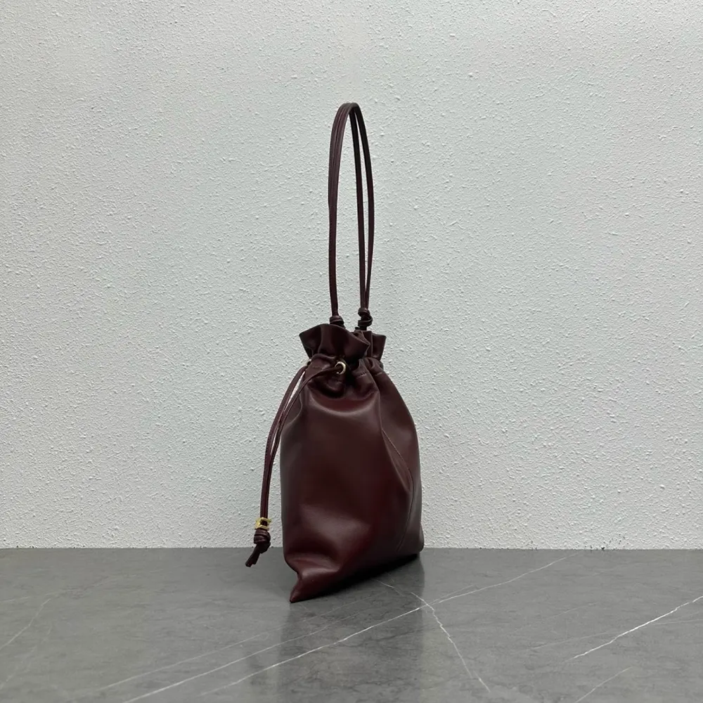 Celine Women Small Crystal Pouch in Lambskin-Maroon 123662J79 4 Celine Women Small Crystal Pouch in Lambskin-Maroon 123662J79