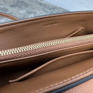 Celine Women Teen Nino Bag in Smooth Satinated Calfskin-Brown 118113FXK