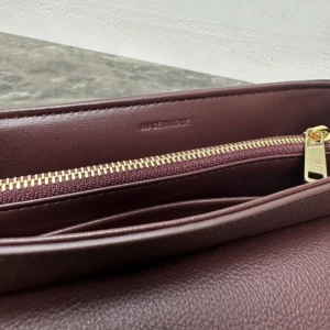 Celine Women Teen Nino Bag in Smooth Satinated Calfskin-Burgundy 118113FXK