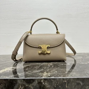 Celine Women Teen Nino Bag in Smooth Satinated Calfskin-Sandy 118113FXK