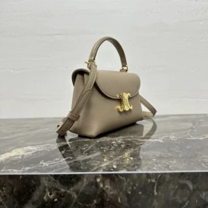 Celine Women Teen Nino Bag in Smooth Satinated Calfskin-Sandy 118113FXK