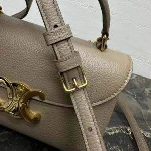 Celine Women Teen Nino Bag in Smooth Satinated Calfskin-Sandy 118113FXK