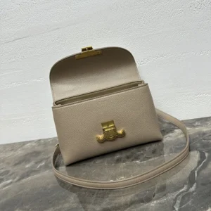 Celine Women Teen Nino Bag in Smooth Satinated Calfskin-Sandy 118113FXK