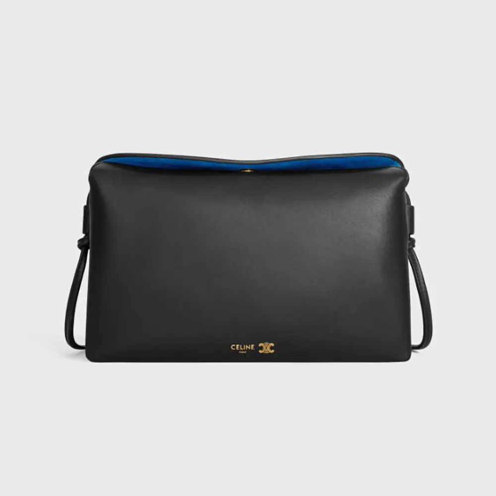 Celine Women Trio Flap In Smooth Lambskin-Black 10P862O86