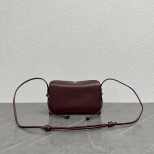 Celine Women Trio Flap In Smooth Lambskin-Maroon 10P862O86