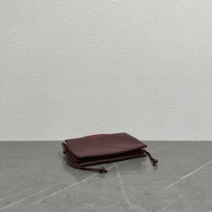 Celine Women Trio Flap In Smooth Lambskin-Maroon 10P862O86