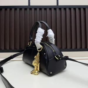 Chloe Women Small Chloé Bowling Bag In Soft Leather-Black
