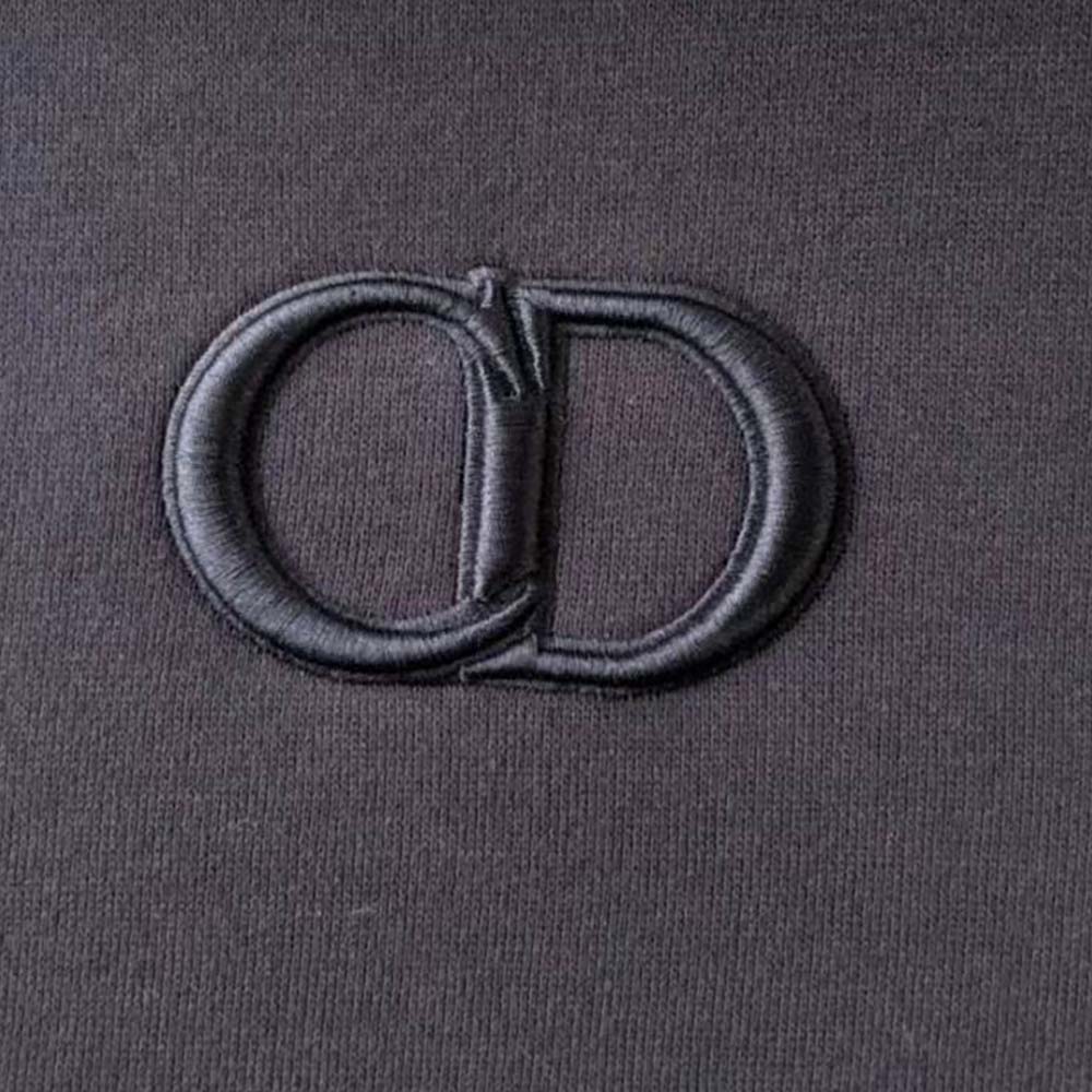 Dior Men CD Icon Sweatshirt Black Cotton Fleece 113J699A0531 6 Dior Men CD Icon Sweatshirt Black Cotton Fleece 113J699A0531