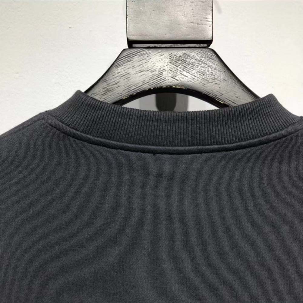 Dior Men CD Icon Sweatshirt Black Cotton Fleece 113J699A0531 5 Dior Men CD Icon Sweatshirt Black Cotton Fleece 113J699A0531